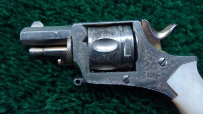 MHG890 **Sale Pending** VERY SMALL BELGIAN MADE FOLDING TRIGGER 22 REVOLVER [A] - Image 10