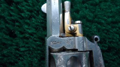 MHG890 **Sale Pending** VERY SMALL BELGIAN MADE FOLDING TRIGGER 22 REVOLVER [A] - Image 11