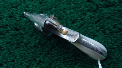 MHG890 **Sale Pending** VERY SMALL BELGIAN MADE FOLDING TRIGGER 22 REVOLVER [A] - Image 7