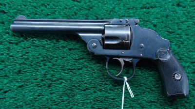 MHG773 HARRINGTON & RICHARDSON HAMMERLESS FIRST MODEL LARGE FRAME TOP BREAK REVOLVER CHAMBERED FOR .38 S&W (Black Powder Only) [M] - Image 2