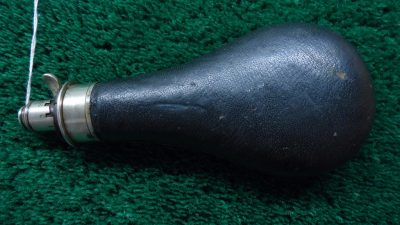 F1094  G & J. W. HAWKSLEY  SHEFFIELD LEATHER COVERED FLASK