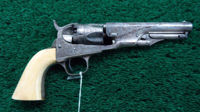 MHG886 FACTORY ENGRAVED METROPOLITAN COMPANY CASED POLICE MODEL REVOLVER CALIBER 36  [A]