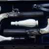 169 CASED PAIR GOLD INLAID BELGIAN SINGLE SHOT PERCUSSION PISTOLS [A] - Image 2