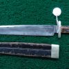 M5-502 LARGE EARLY UNMARKED AMERICAN BOWIE KNIFE