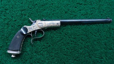 MHG1053 VERY FINE CASED TARGET PISTOL BY GASTINE RENETTE [M]