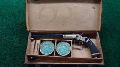 MHG1053 VERY FINE CASED TARGET PISTOL BY GASTINE RENETTE [M] - Image 17