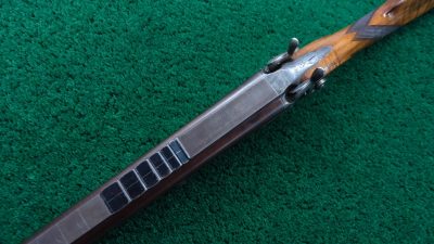 MR1329 BEAUTIFUL CASED PERCUSSION DOUBLE BARREL CAPE GUN BY JOSEPH BOURNE  [A] - Image 4