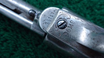 C335 ENGRAVED COLT SINGLE ACTION BLACK POWDER FRAME REVOLVER [A] - Image 15