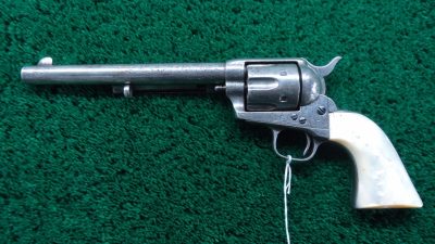 C335 ENGRAVED COLT SINGLE ACTION BLACK POWDER FRAME REVOLVER [A] - Image 2