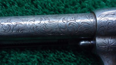 C335 ENGRAVED COLT SINGLE ACTION BLACK POWDER FRAME REVOLVER [A] - Image 7