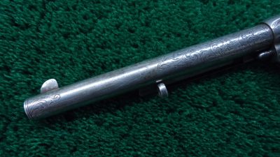 C335 ENGRAVED COLT SINGLE ACTION BLACK POWDER FRAME REVOLVER [A] - Image 11
