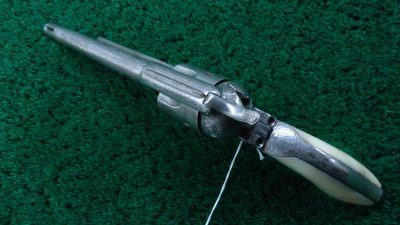 C335 ENGRAVED COLT SINGLE ACTION BLACK POWDER FRAME REVOLVER [A] - Image 5