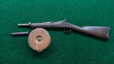 MR1604 VERY SCARCE SPRINGFIELD TRAPDOOR MODEL 1869 RIFLE CONVERTED TO A LINE THROWING GUN [A] - Image 23