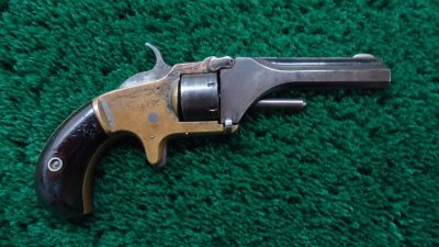 MHG1077 ANTIQUE AETNA ARMS CO. TIP UP REVOLVER IN CALIBER 22RF [A]