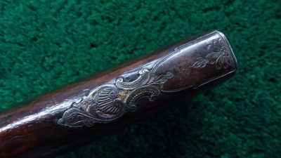 MR1653 SPANISH MIQUELET GOLD INLAID AND CARVED SPORTING FLINTLOCK OF ABOUT 16 BORE [A] - Image 18
