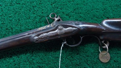 MR1653 SPANISH MIQUELET GOLD INLAID AND CARVED SPORTING FLINTLOCK OF ABOUT 16 BORE [A] - Image 2