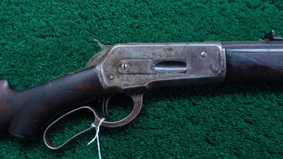 W3751 SPECIAL ORDER WINCHESTER 1886 PISTOLGRIP DELUXE RIFLE WITH 30 INCH LIGHTWEIGHT PART OCTAGON BARREL [A]