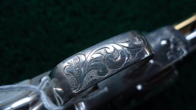 C374 BEAUTIFUL CUSTOM ENGRAVED COLT SAA NICKEL PLATED & GOLD IN CALIBER 45 COLT [M] - Image 13