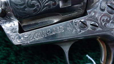 C374 BEAUTIFUL CUSTOM ENGRAVED COLT SAA NICKEL PLATED & GOLD IN CALIBER 45 COLT [M] - Image 12