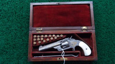 MHG1088 ENGRAVED AND INLAID S&W SINGLE ACTION REVOLVER IN CALIBER 32 [A] - Image 18