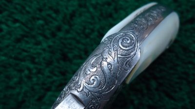 MHG1088 ENGRAVED AND INLAID S&W SINGLE ACTION REVOLVER IN CALIBER 32 [A] - Image 12
