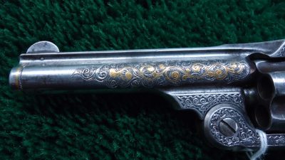 MHG1088 ENGRAVED AND INLAID S&W SINGLE ACTION REVOLVER IN CALIBER 32 [A] - Image 11
