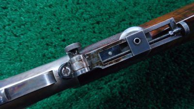 W4030 BEAUTIFUL WINCHESTER MODEL 1873 DELUXE FACTORY ENGRAVED RIFLE IN 44 WCF CALIBER  [A] - Image 10