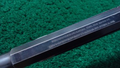 W4030 BEAUTIFUL WINCHESTER MODEL 1873 DELUXE FACTORY ENGRAVED RIFLE IN 44 WCF CALIBER  [A] - Image 14