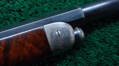 W4030 BEAUTIFUL WINCHESTER MODEL 1873 DELUXE FACTORY ENGRAVED RIFLE IN 44 WCF CALIBER  [A] - Image 16