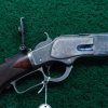 W4030 BEAUTIFUL WINCHESTER MODEL 1873 DELUXE FACTORY ENGRAVED RIFLE IN 44 WCF CALIBER  [A]