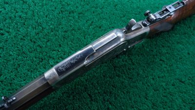 W4030 BEAUTIFUL WINCHESTER MODEL 1873 DELUXE FACTORY ENGRAVED RIFLE IN 44 WCF CALIBER  [A] - Image 4