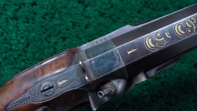 MHG1092 A&B BEAUTIFUL MATCHED PAIR OF LEPAGE PERCUSSION TARGET PISTOLS IN CALIBER 52 [A] - Image 15