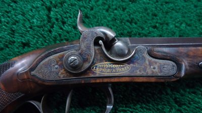 MHG1092 A&B BEAUTIFUL MATCHED PAIR OF LEPAGE PERCUSSION TARGET PISTOLS IN CALIBER 52 [A] - Image 7