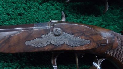 MHG1092 A&B BEAUTIFUL MATCHED PAIR OF LEPAGE PERCUSSION TARGET PISTOLS IN CALIBER 52 [A] - Image 10