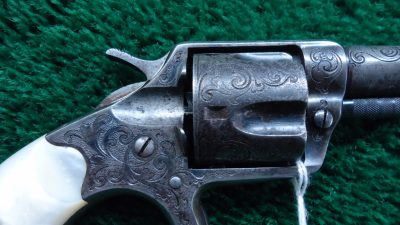 C424 ENGRAVED ETCHED PANEL COLT NEW LINE REVOLVER IN CALIBER 41 RF [A] - Image 6