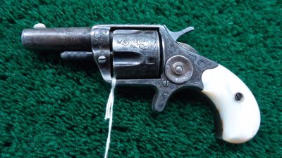 C424 ENGRAVED ETCHED PANEL COLT NEW LINE REVOLVER IN CALIBER 41 RF [A] - Image 2