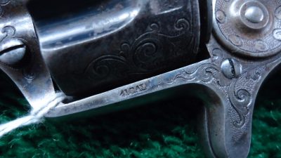 C424 ENGRAVED ETCHED PANEL COLT NEW LINE REVOLVER IN CALIBER 41 RF [A] - Image 11