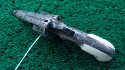 C424 ENGRAVED ETCHED PANEL COLT NEW LINE REVOLVER IN CALIBER 41 RF [A] - Image 5