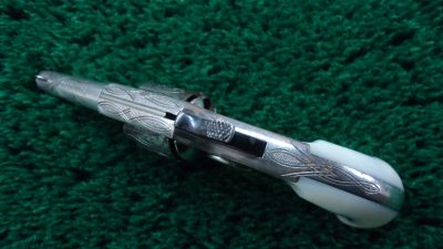 C427 ENGRAVED ETCHED PANEL COLT NEW LINE SPUR TRIGGER CALIBER 22 REVOLVER [A] - Image 5