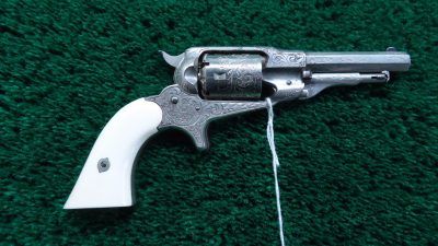 R2423 ENGRAVED REMINGTON NEW MODEL POCKET SPUR TRIGGER REVOLVER IN CALIBER 32 RF [A]