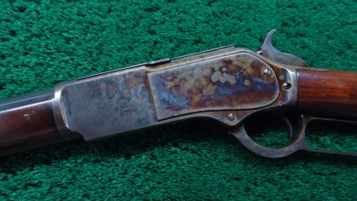 W4135 WINCHESTER MODEL 1876 SPECIAL ORDER RIFLE WITH SCARCE CASE HARDENED FRAME IN CALIBER 45-60 [A] - Image 2