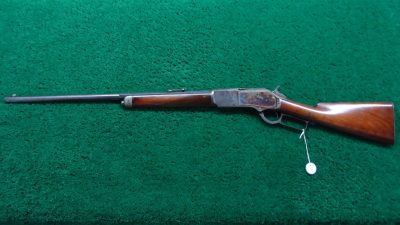W4135 WINCHESTER MODEL 1876 SPECIAL ORDER RIFLE WITH SCARCE CASE HARDENED FRAME IN CALIBER 45-60 [A] - Image 26