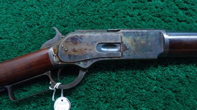 W4135 WINCHESTER MODEL 1876 SPECIAL ORDER RIFLE WITH SCARCE CASE HARDENED FRAME IN CALIBER 45-60 [A]