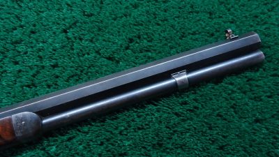 W4141 FACTORY ENGRAVED WINCHESTER 1873 SHORT RIFLE IN CALIBER 44-40 [A] - Image 7