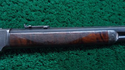 W4141 FACTORY ENGRAVED WINCHESTER 1873 SHORT RIFLE IN CALIBER 44-40 [A] - Image 5