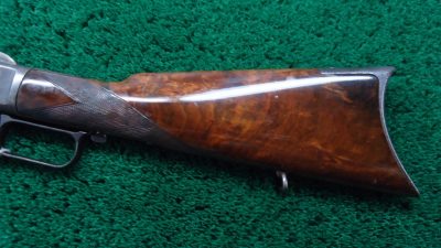 W4141 FACTORY ENGRAVED WINCHESTER 1873 SHORT RIFLE IN CALIBER 44-40 [A] - Image 25