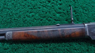 W4141 FACTORY ENGRAVED WINCHESTER 1873 SHORT RIFLE IN CALIBER 44-40 [A] - Image 19