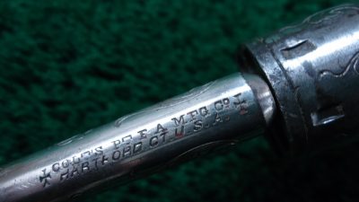 C397 COLT OPEN TOP ENGRAVED SPUR TRIGGER REVOLVER WITH BOX IN CALIBER 22 RF [A] - Image 7