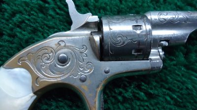 C397 COLT OPEN TOP ENGRAVED SPUR TRIGGER REVOLVER WITH BOX IN CALIBER 22 RF [A] - Image 6