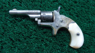 C397 COLT OPEN TOP ENGRAVED SPUR TRIGGER REVOLVER WITH BOX IN CALIBER 22 RF [A] - Image 2